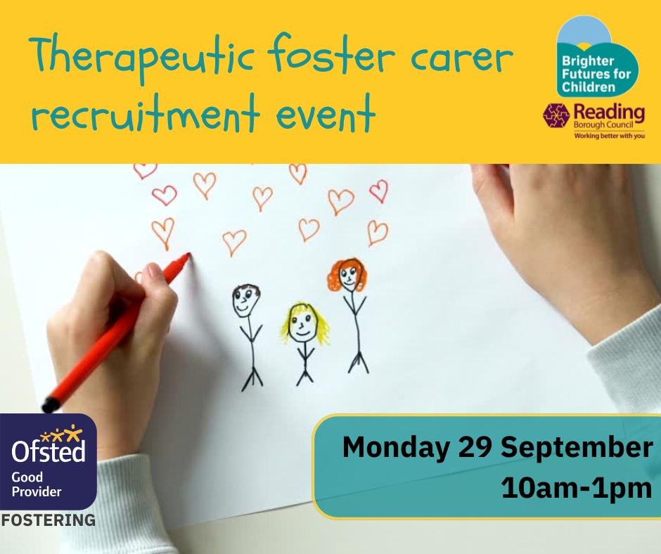 Image of child drawing hearts with text in